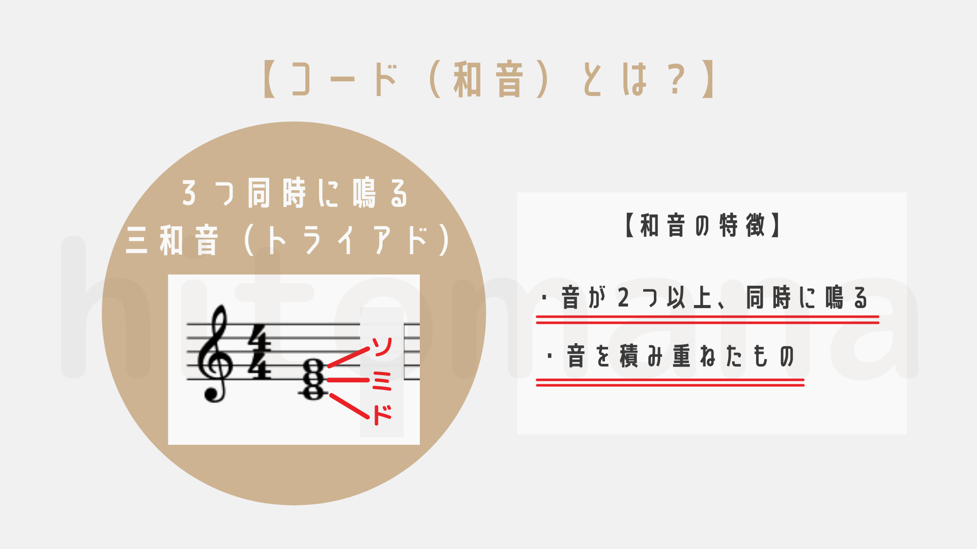 講師が解説 三和音を一発で変化させる メジャーコードとマイナーコード 独学向け音楽理論